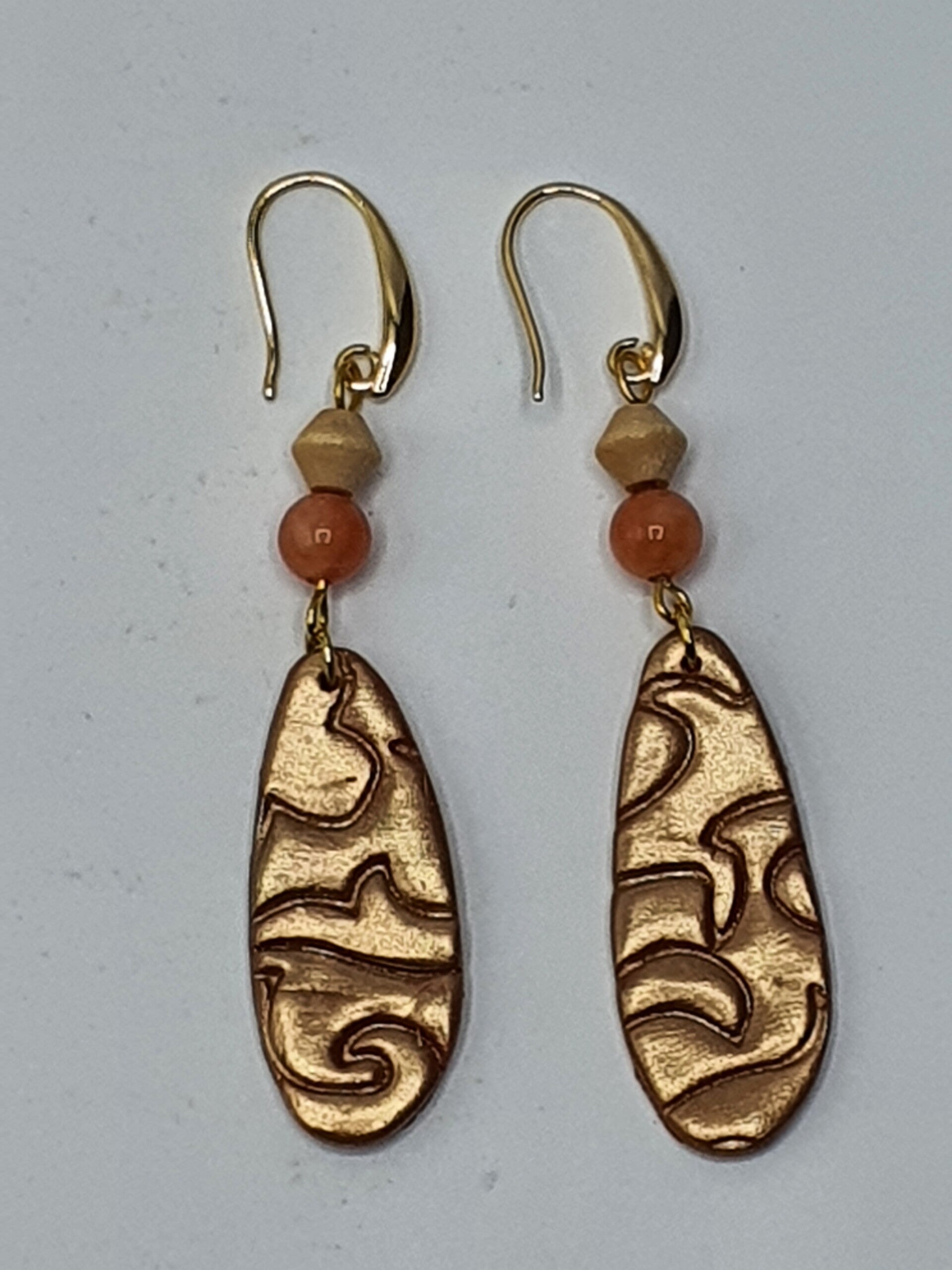 Jugendstil - smal - oorbellen