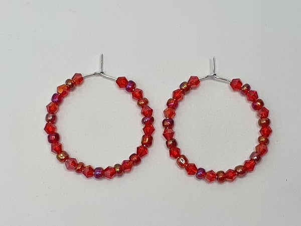Hoop Facet oorbellen