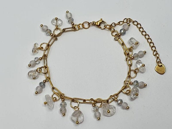 Schakel armband bedels natuursteen II