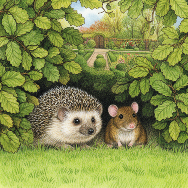 De redding door egel Priem en Rapper de muis