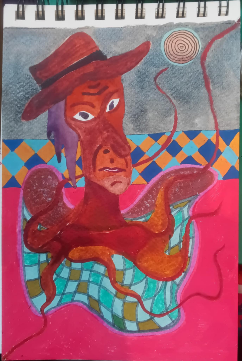 Octopus wearing a hat