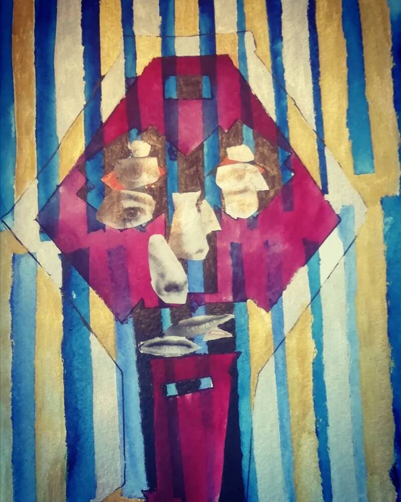 Face with David Bowie features