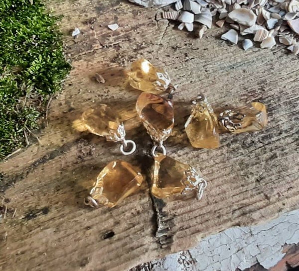 Citrien 'goud' hangers