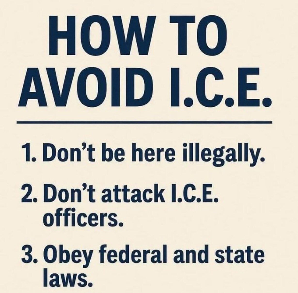 How to avoid I.C.E.