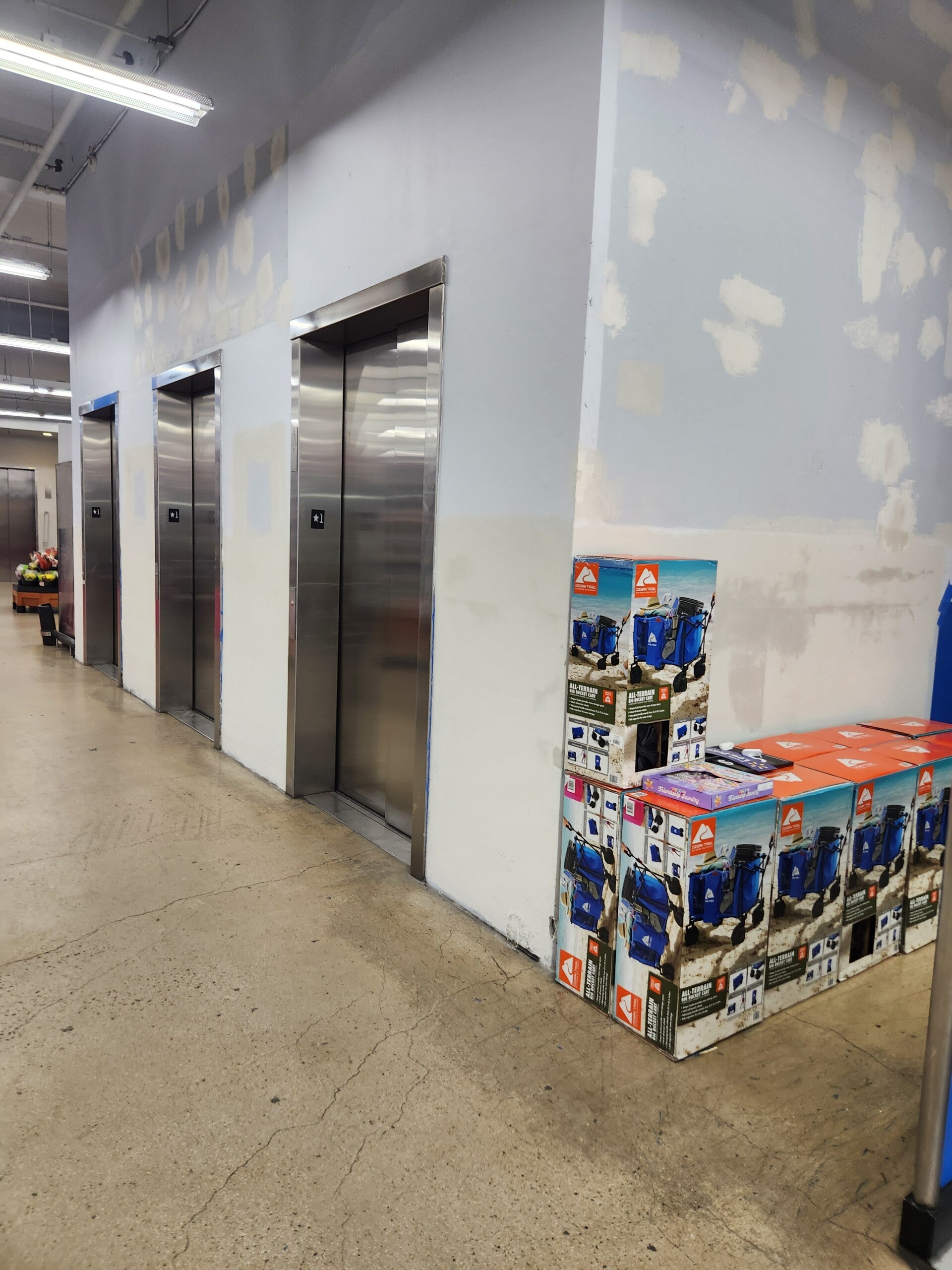 Commercial drywall finishing around elevator openings