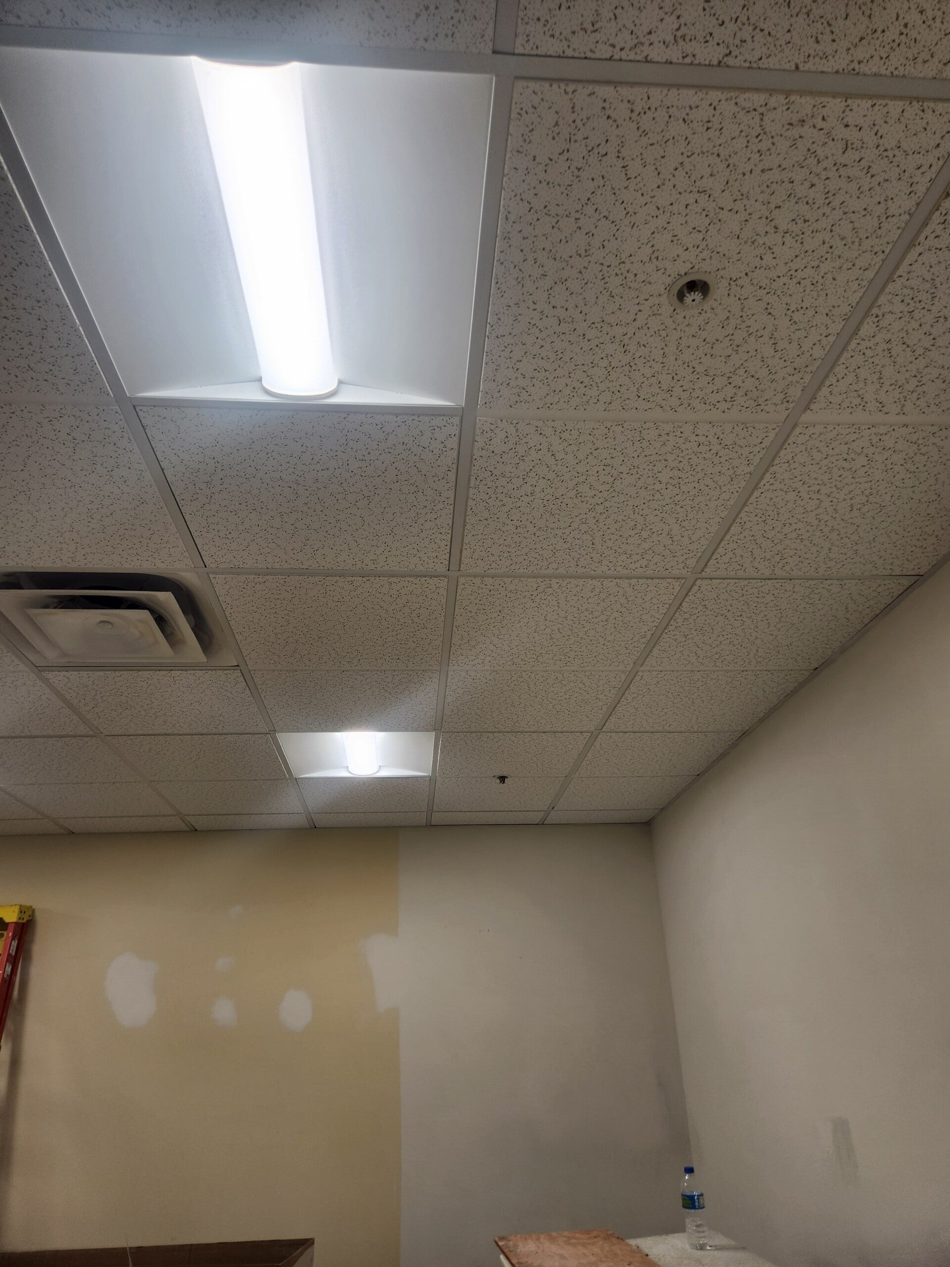 Commercial drop ceiling and wall repair work by ATC Services