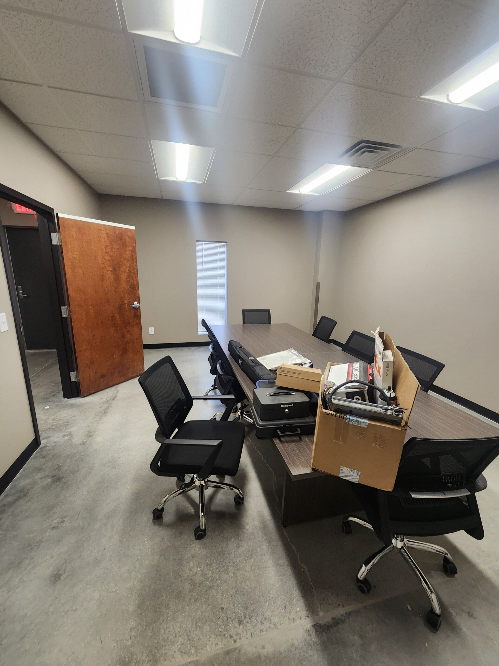 Finished durable commercial flooring in a remodeled room