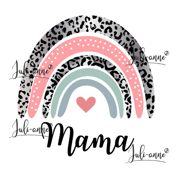 Bügelbild LEO REGENBOGEN 2 ~ Mama