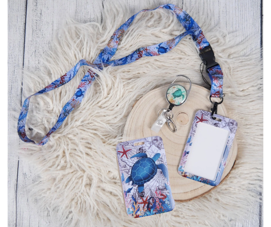 Karten-Hülle für Bus- oder Essenskarte - MEERES SCHILDKRÖTE