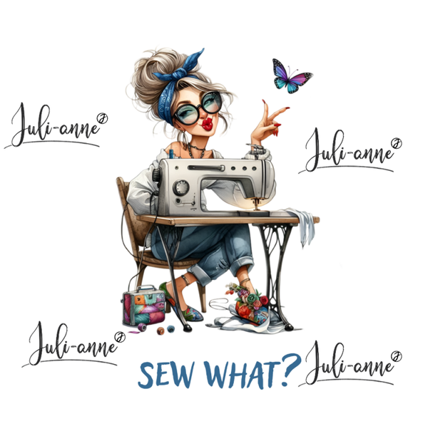 Bügelbild SEWING SISTERS - Sew what?