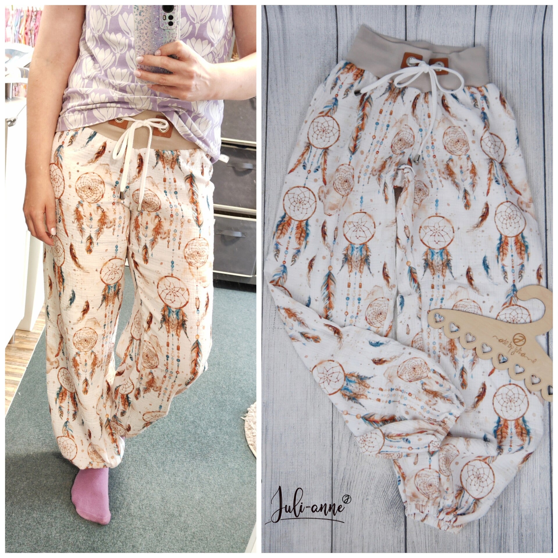 DAMEN Pumphose Musselin Traumfänger