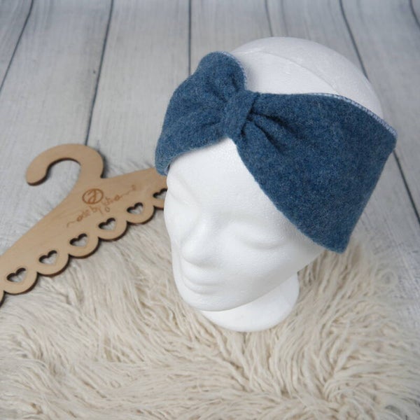 KU 56/58 Knoten Stirnband - Walk Petrolblau