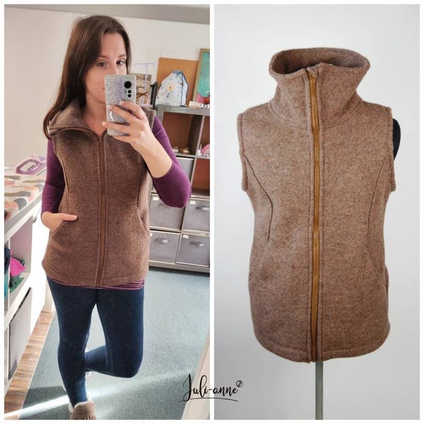 Damen Weste NUKKA Walk Walnuss