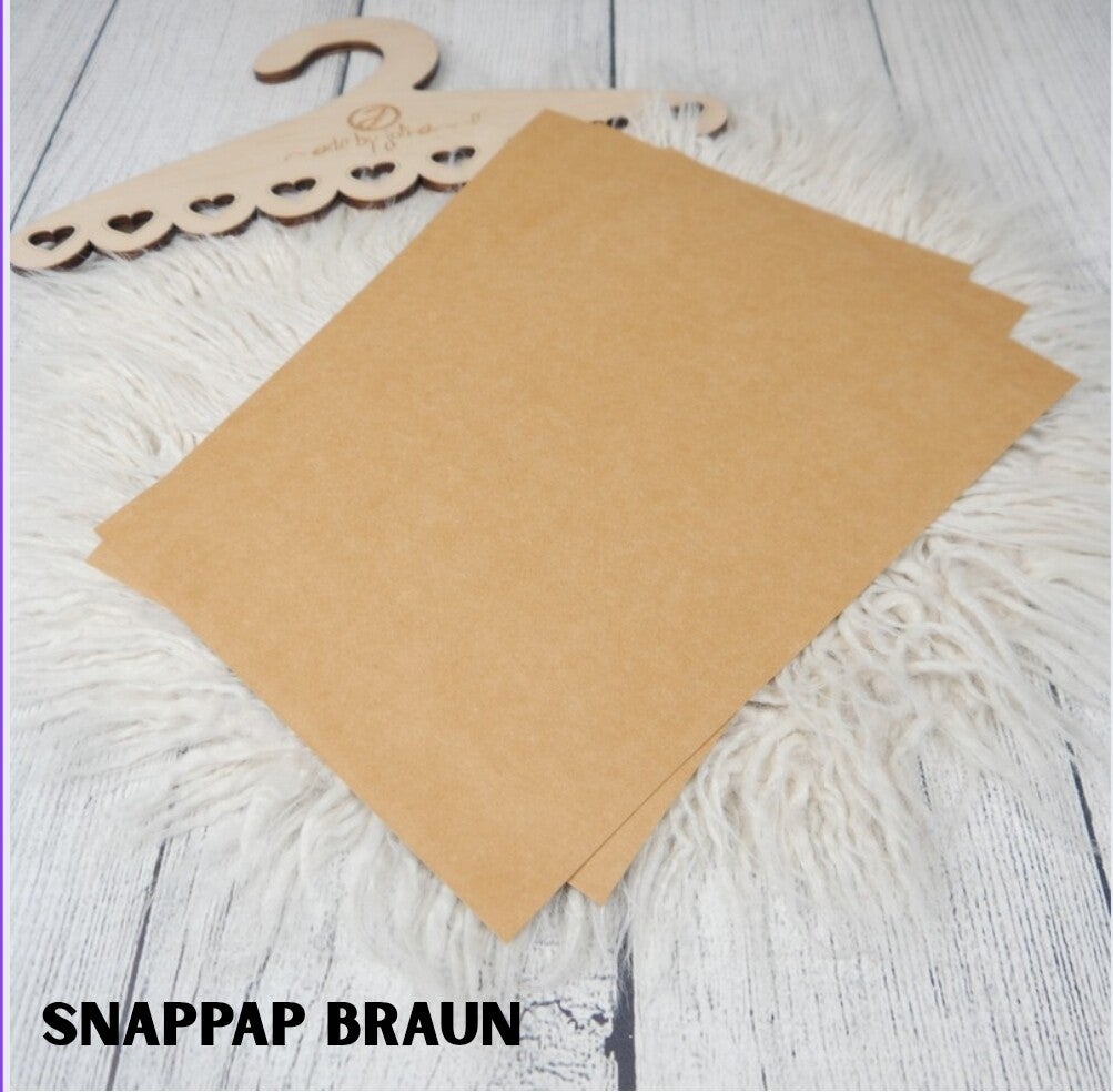 SnapPap Blatt 20x30cm Braun