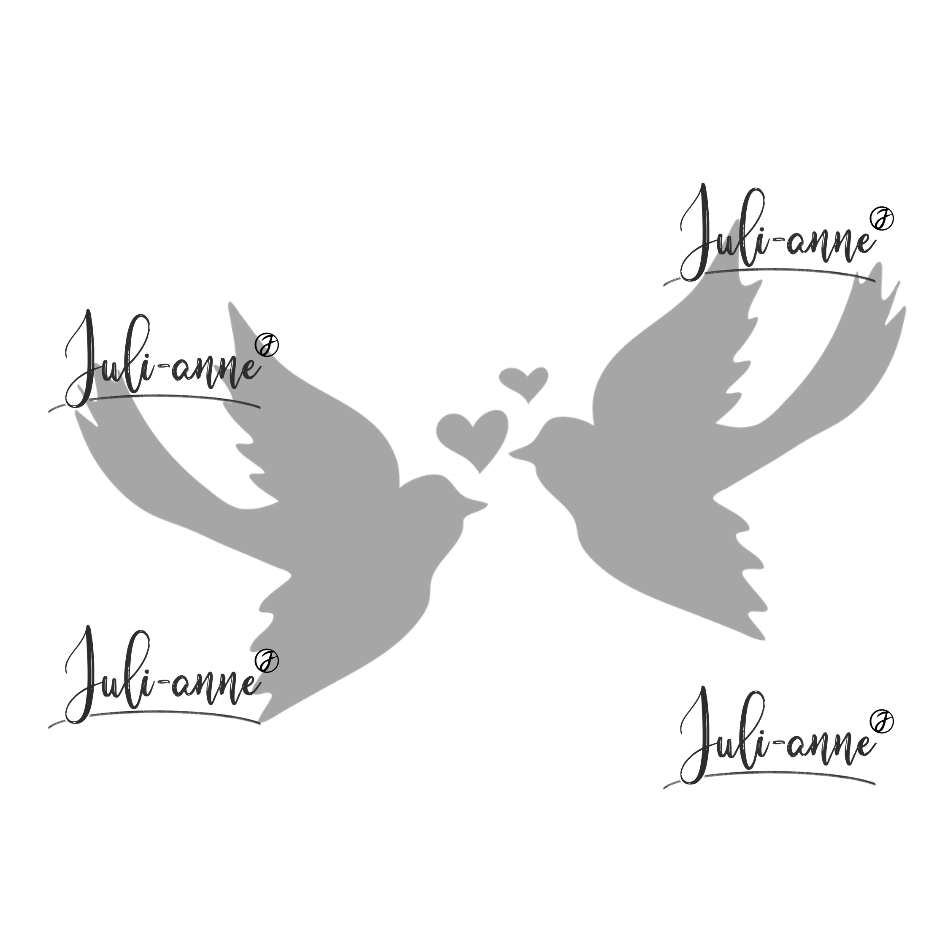 Reflektor Bügelbild - Schwalben *verschiedene Größen*