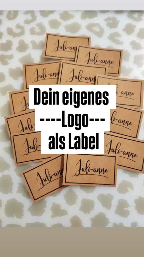 Dein eigenes Logo als Label  - zum selber ausschneiden