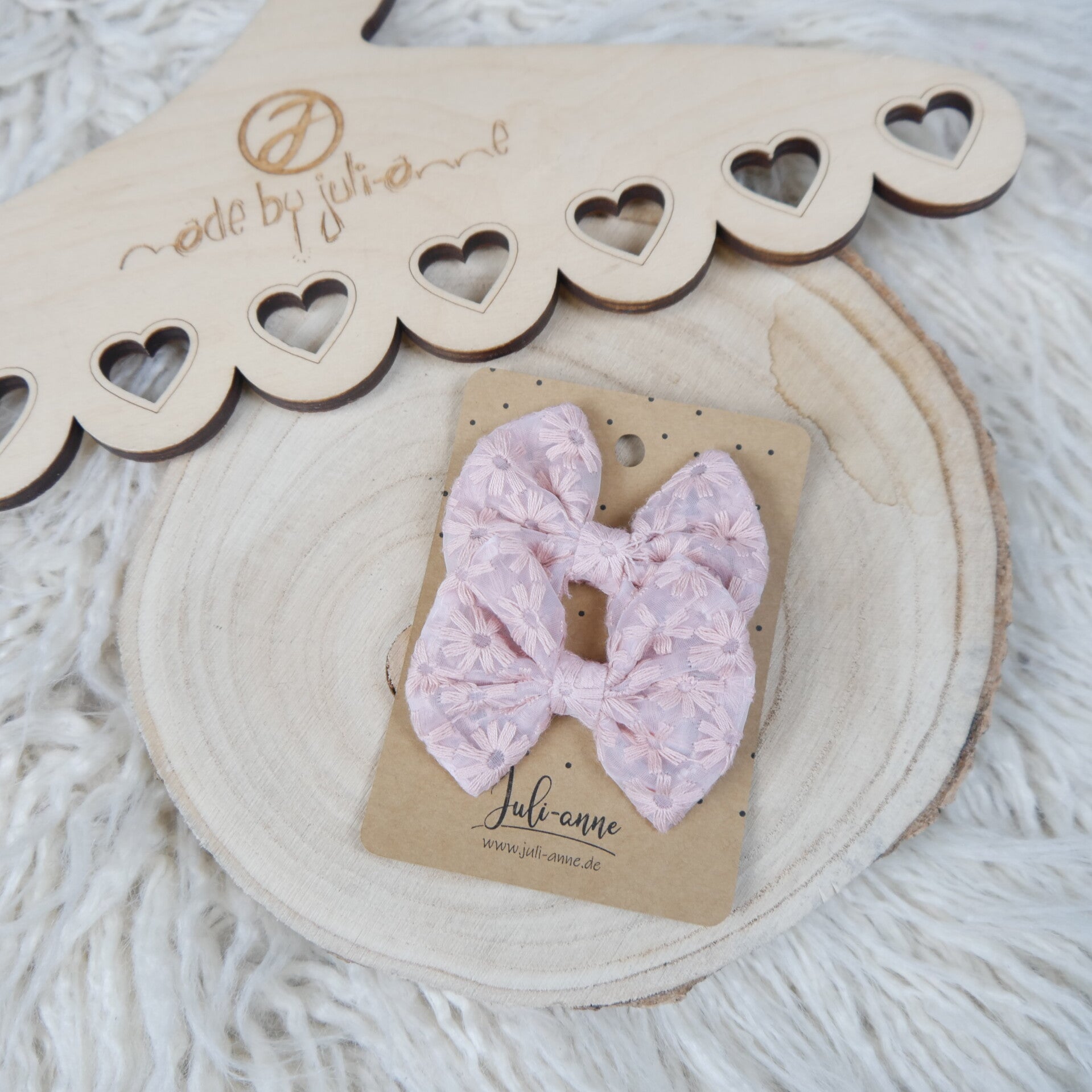 Schleifen Haar-Clip SPITZE ALTROSE