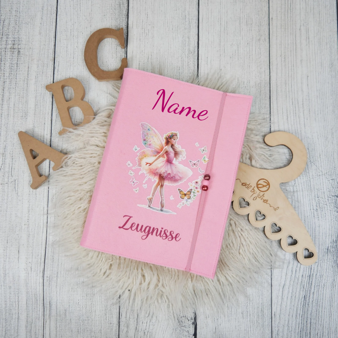 Zeugnismappe Fairy Ballerina Rosa