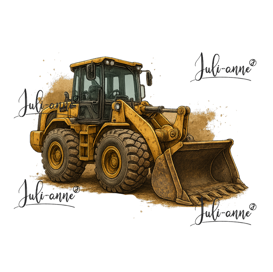 Bügelbild Bulldozer
