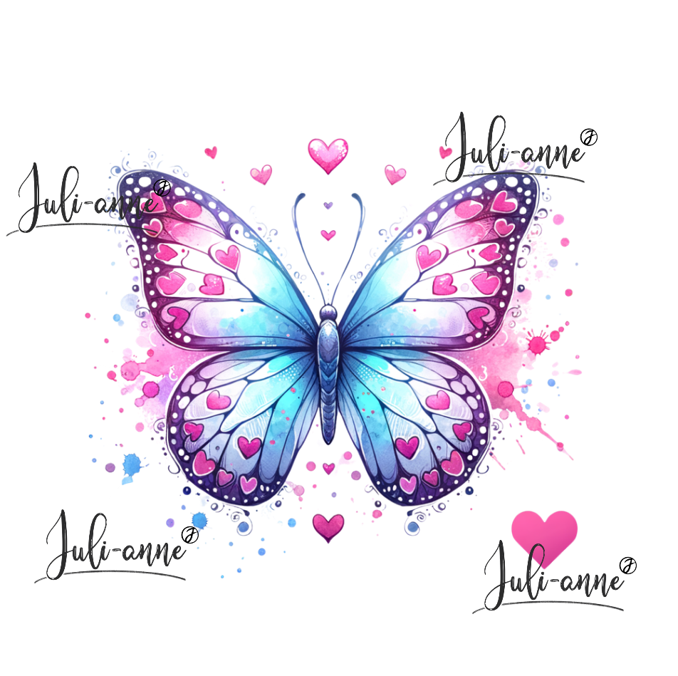 Bügelbild LOVELY BUTTERFLY 1