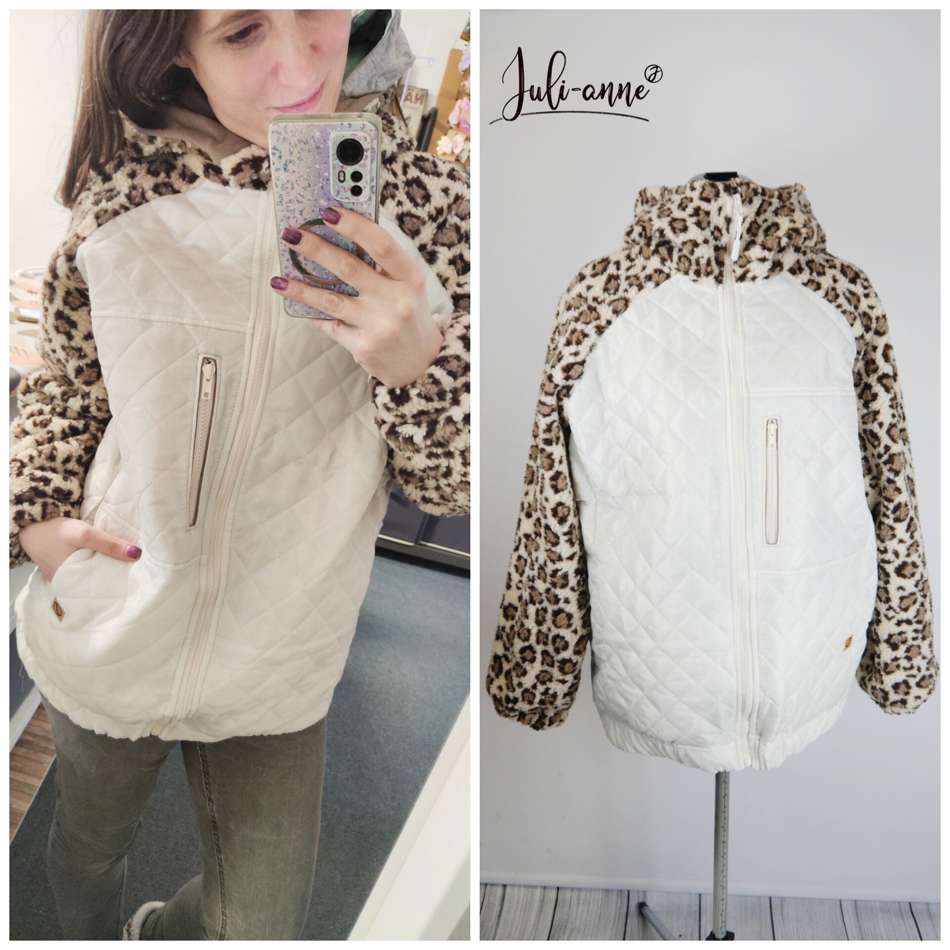 Damen Blouson - Steppstoff & Leo Teddy Beige
