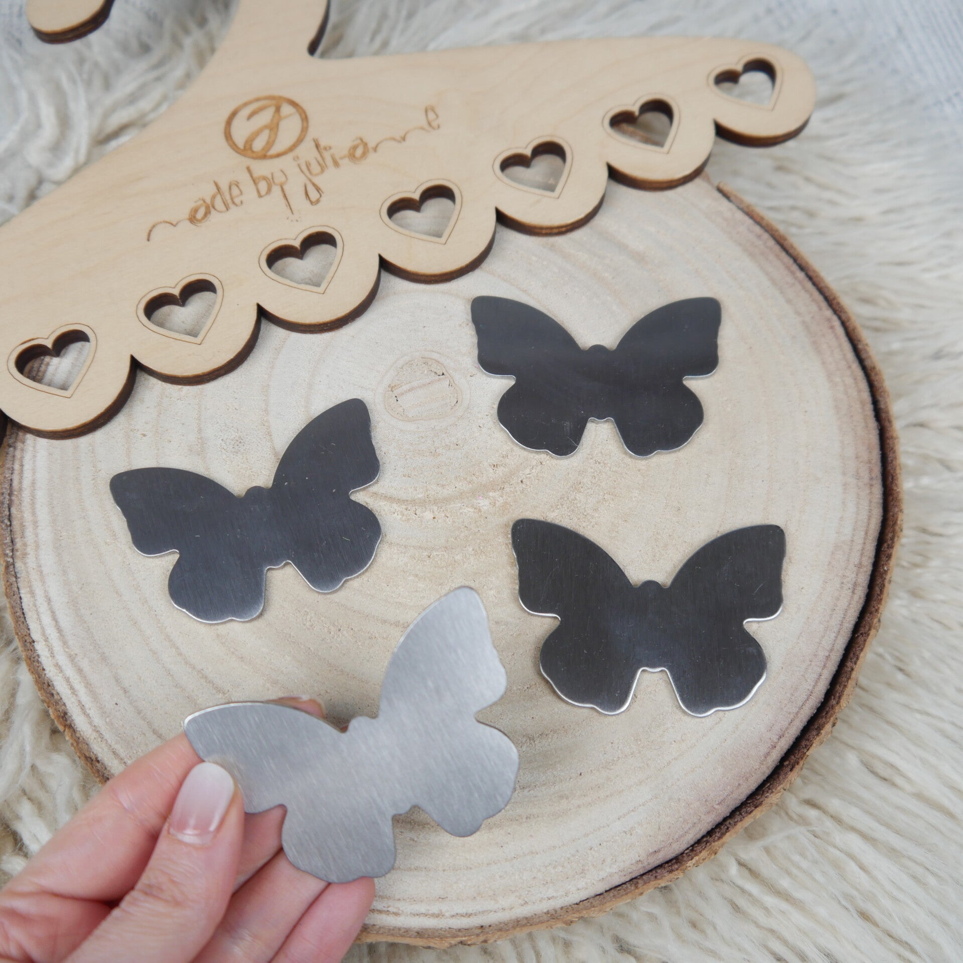 4 Nähgewichte -  Schmetterling