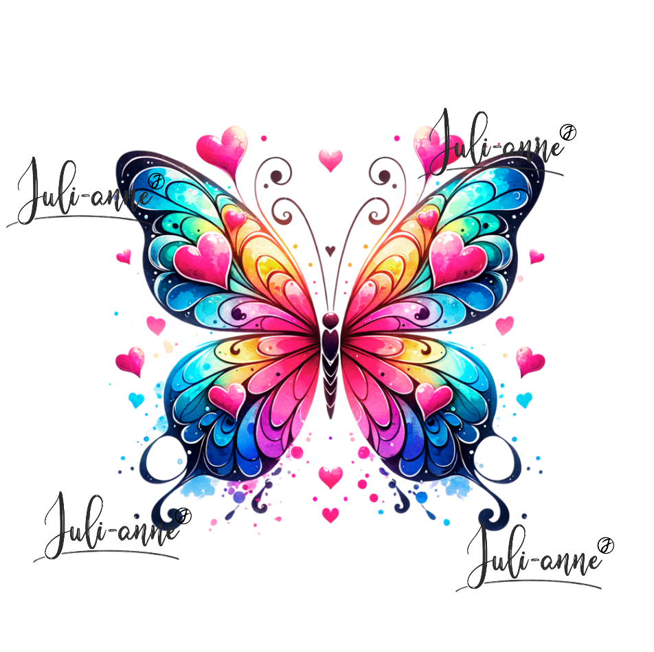 Bügelbild LOVELY BUTTERFLY 2