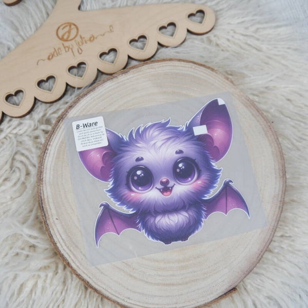 B-WARE! Bügelbild Fledermaus 2