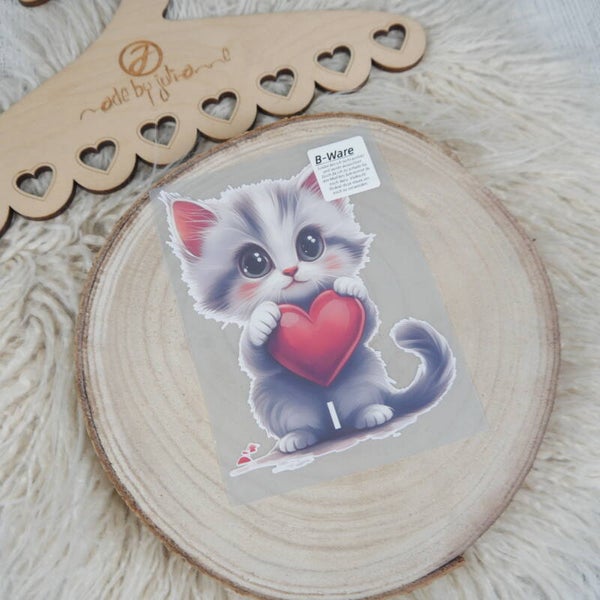 B-WARE! Bügelbild Katze