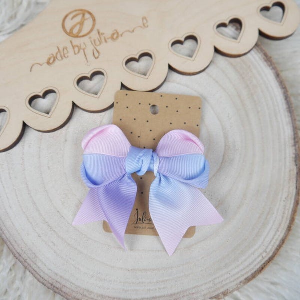 Schleifen Haar-Clip Pastell Rosa Lila