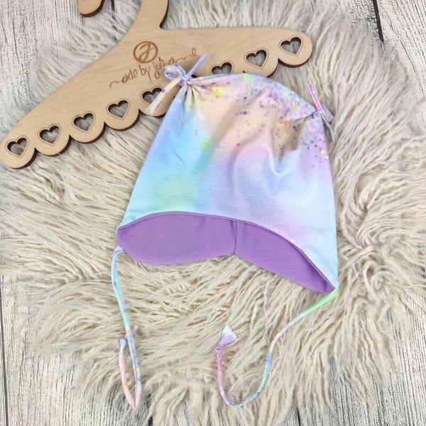 KU 41/43 Öhrchen Mütze Fake Glitzer Bunt  #Übergang