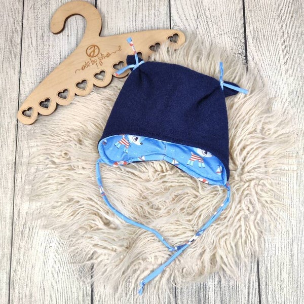 KU 41/43 Öhrchen Mütze Walk Marine & Hafenkitz