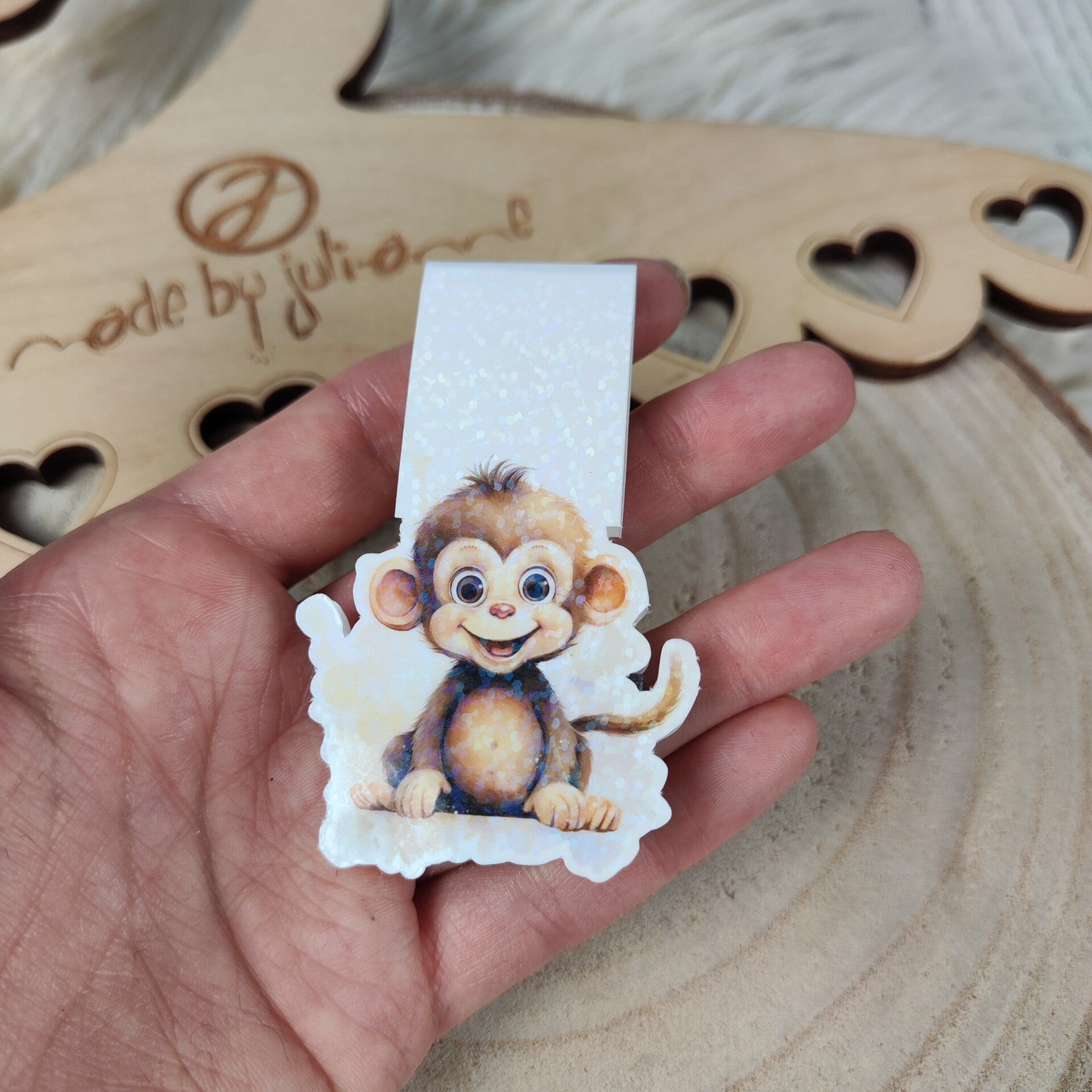 Magnet - Lesezeichen - Affe - personalisierbar
