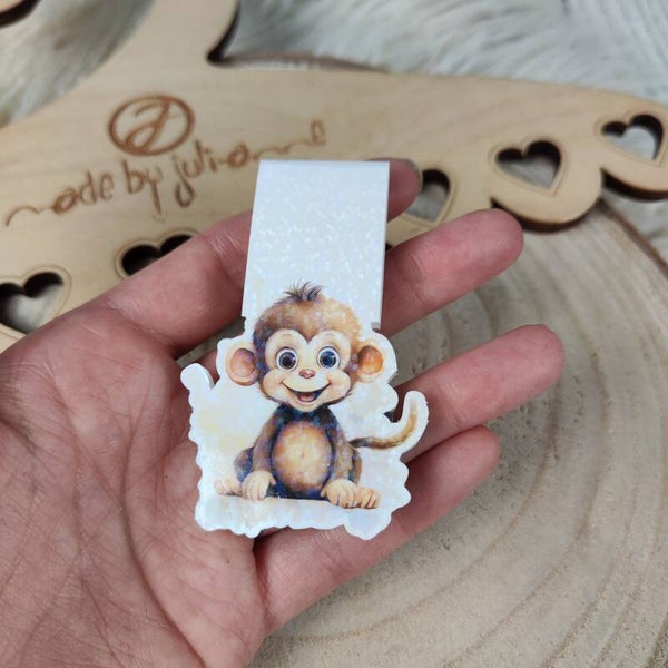 Magnet - Lesezeichen - Affe - personalisierbar