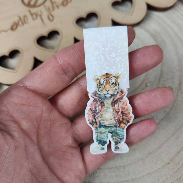 Magnet - Lesezeichen - Urban Animals Tiger - personalisierbar