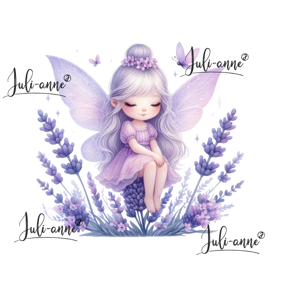 Bügelbild LAVENDEL FEE 1