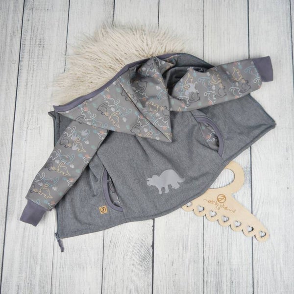 Softshell Jacke Dino Kontur Graugrün