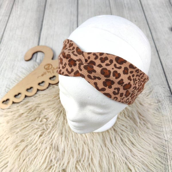 KU 50-53 Bandeau Haarband - Ripp Leo Braun