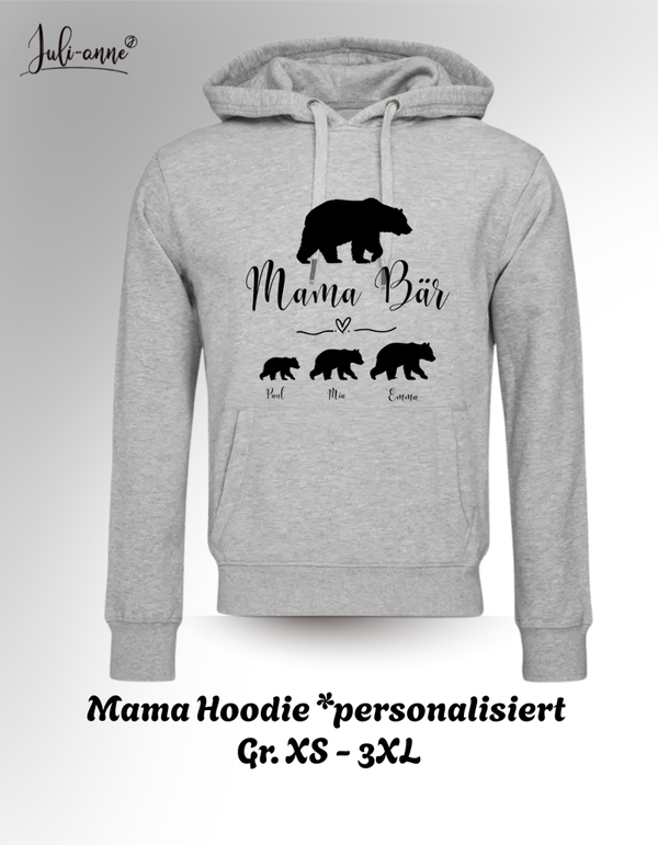 MAMA BÄR - Hoodie zum Muttertag - personalisiert