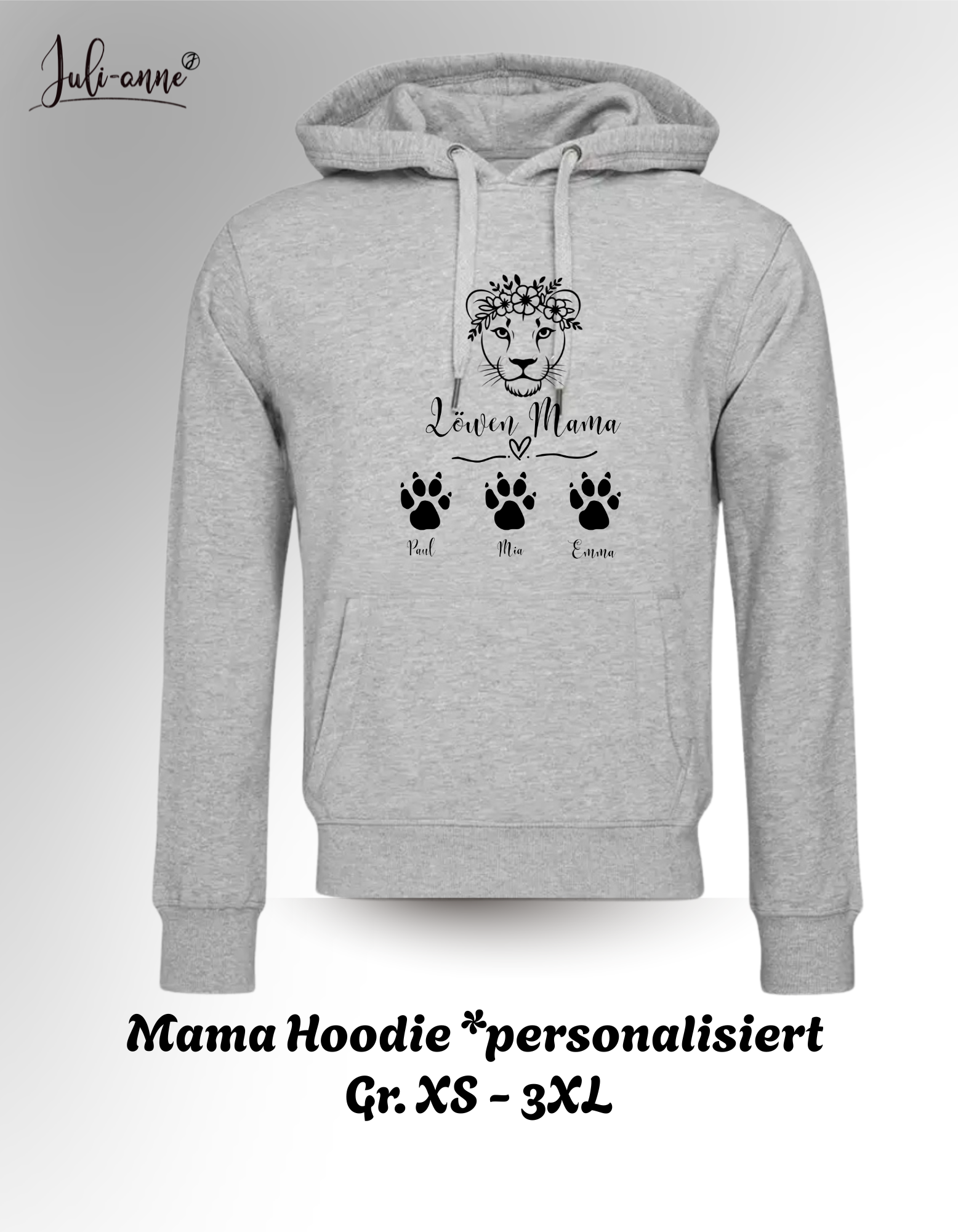 MAMA LÖWE - Hoodie zum Muttertag - personalisiert
