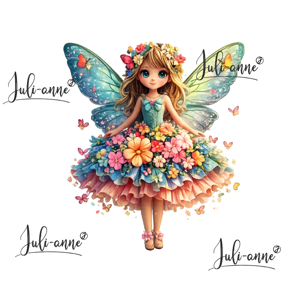 Bügelbild BLUMENFEE