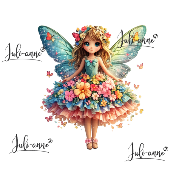 Bügelbild BLUMENFEE