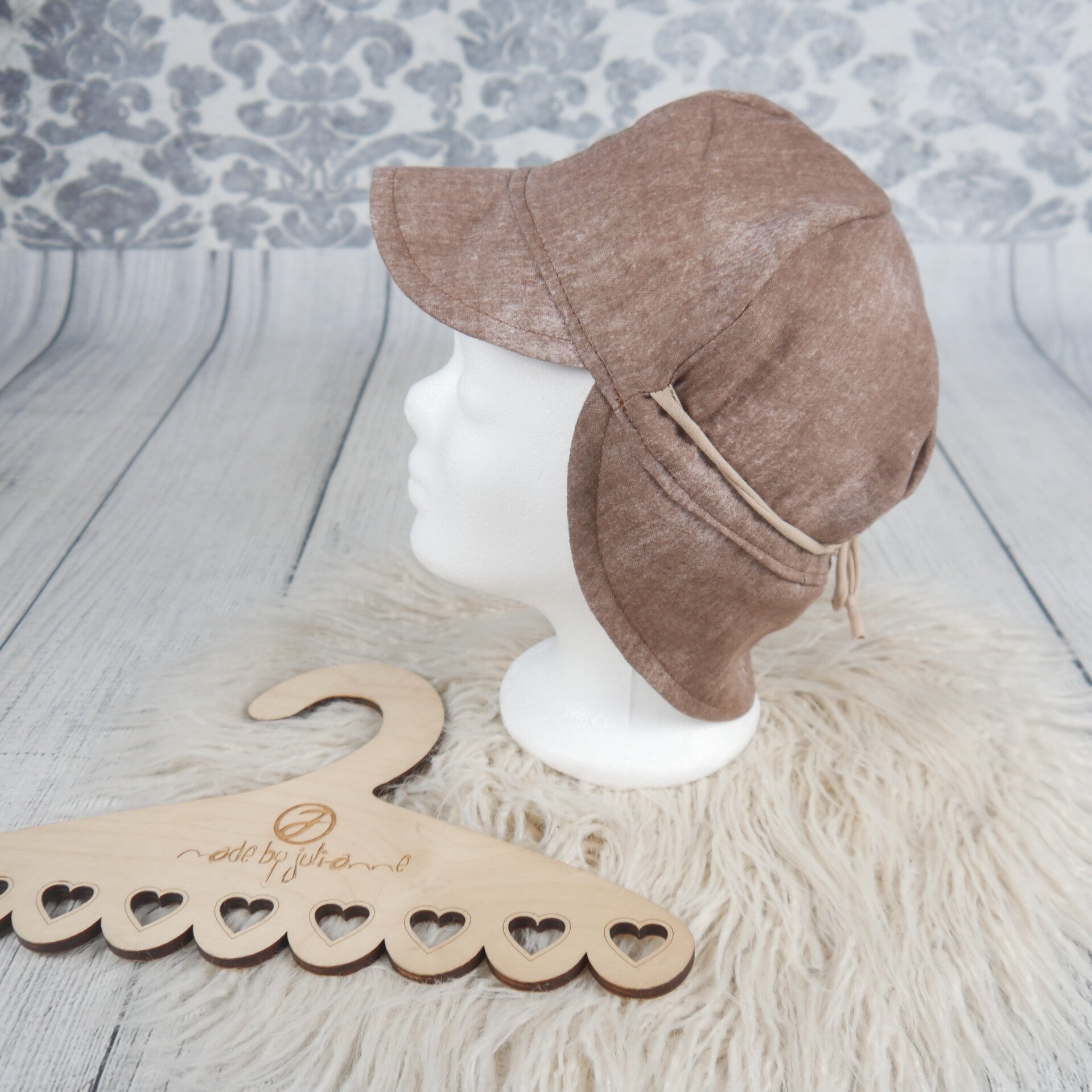 KU 44 - 48 Sommermütze ONNI Musselin Jeanslook beige