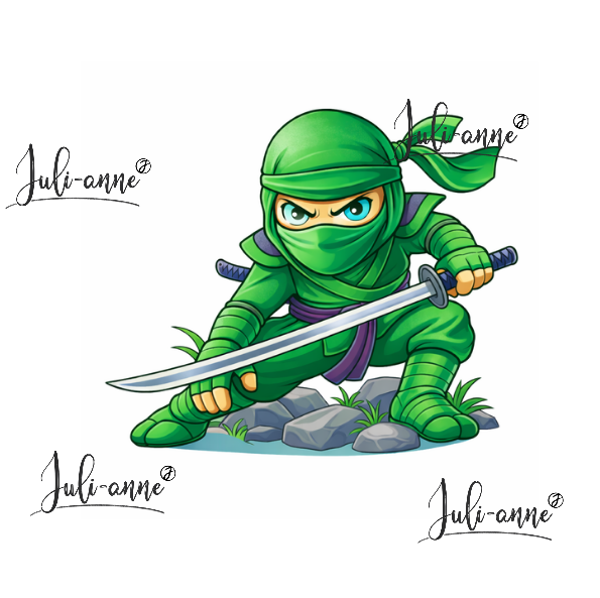 Bügelbild NINJA