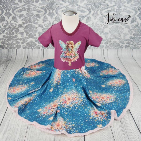 Drehkleid - Blumenfee #Einschulung