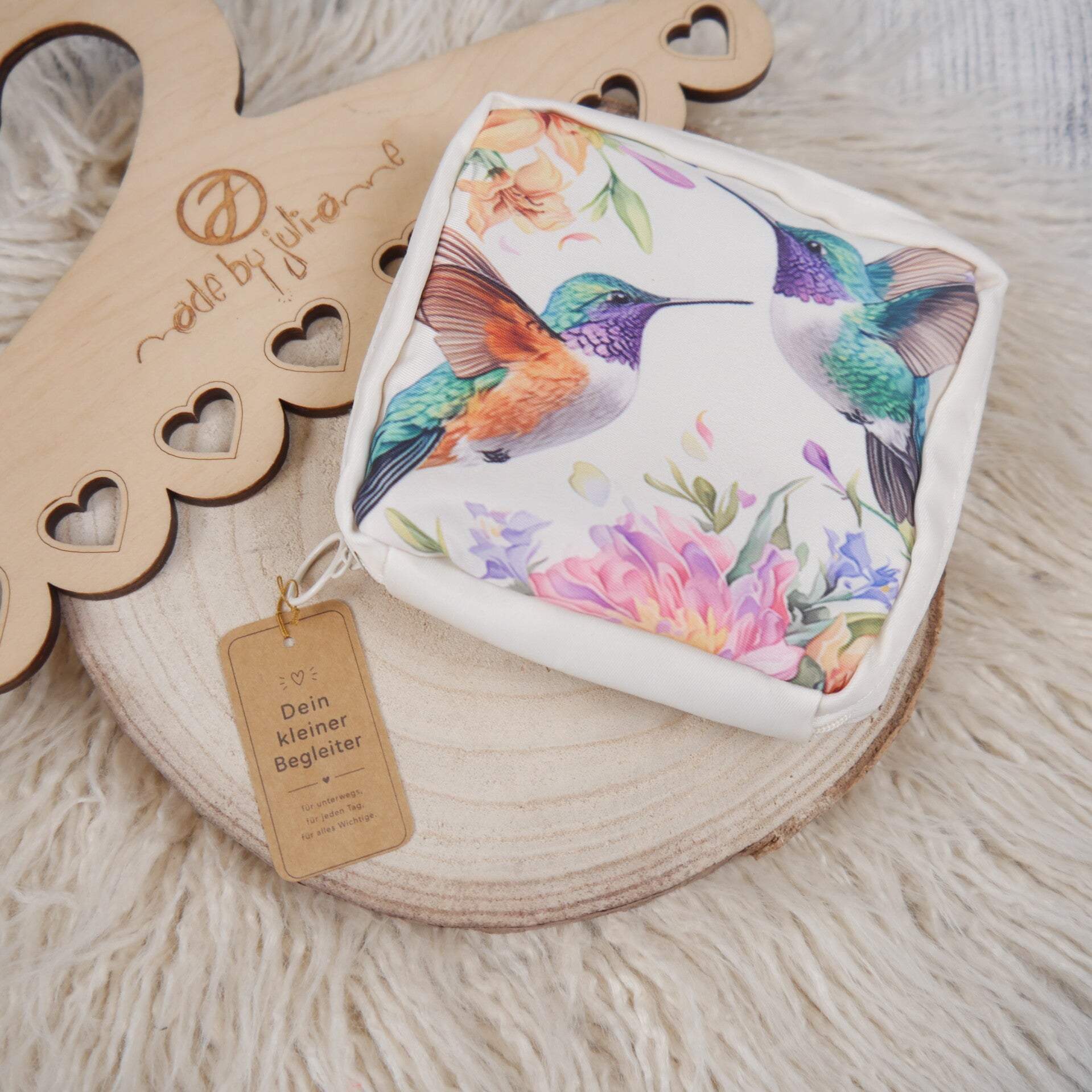 Mini Kosmetik & erste Perioden Täschchen für Mädchen - KOLIBRI