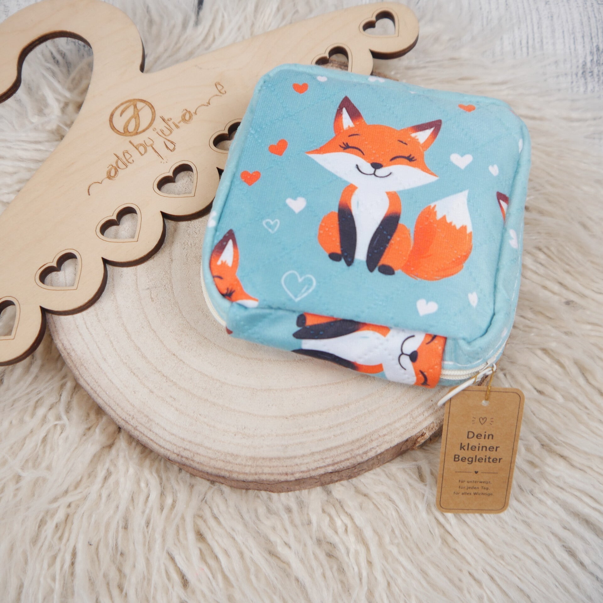 Mini Kosmetik & erste Perioden Täschchen für Mädchen - FUCHS
