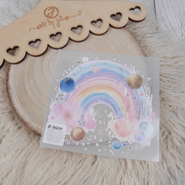 B-WARE! Bügelbild Regenbogen