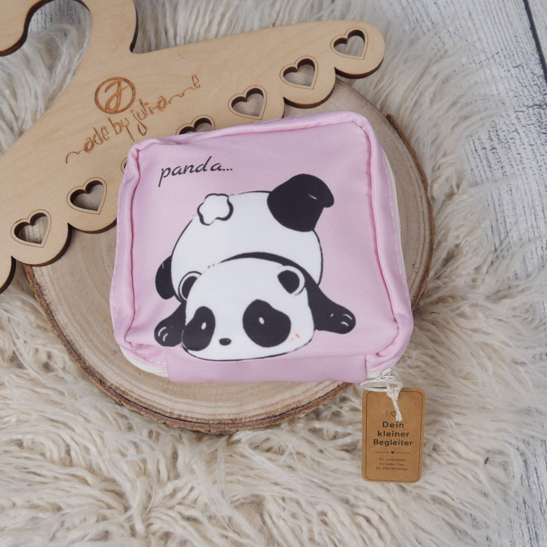 Mini Kosmetik & erste Perioden Täschchen für Mädchen - PANDA