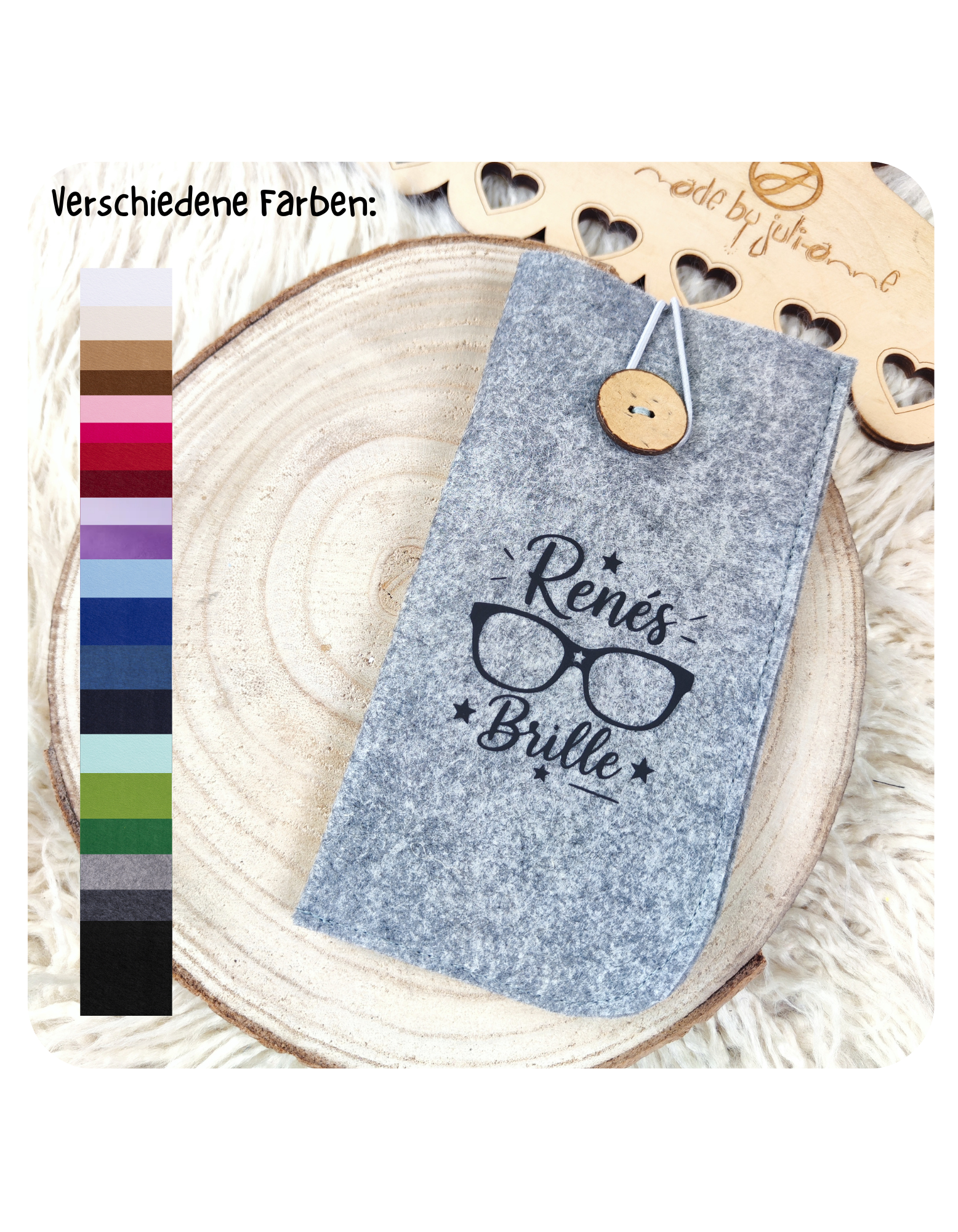Brillen Etui - "NAME" BRILLE *personalisiert